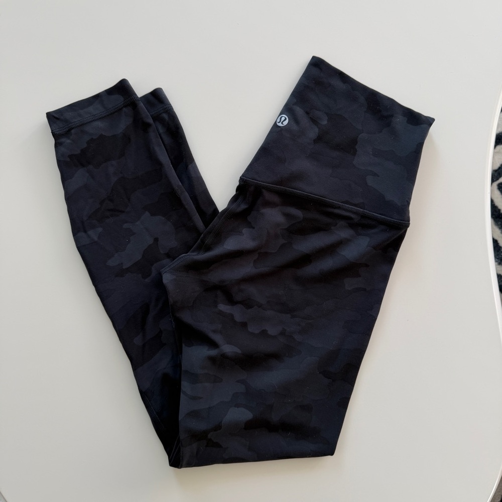 lululemon Align 25” Black Camo Leggings